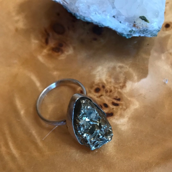 Pyrite silver ring - Picture 3 of 5